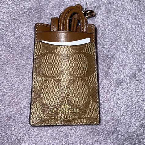 coach id lanyard original|coach outlet lanyard id holder.